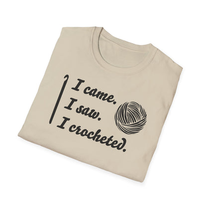 "I came. I saw. I crocheted." light