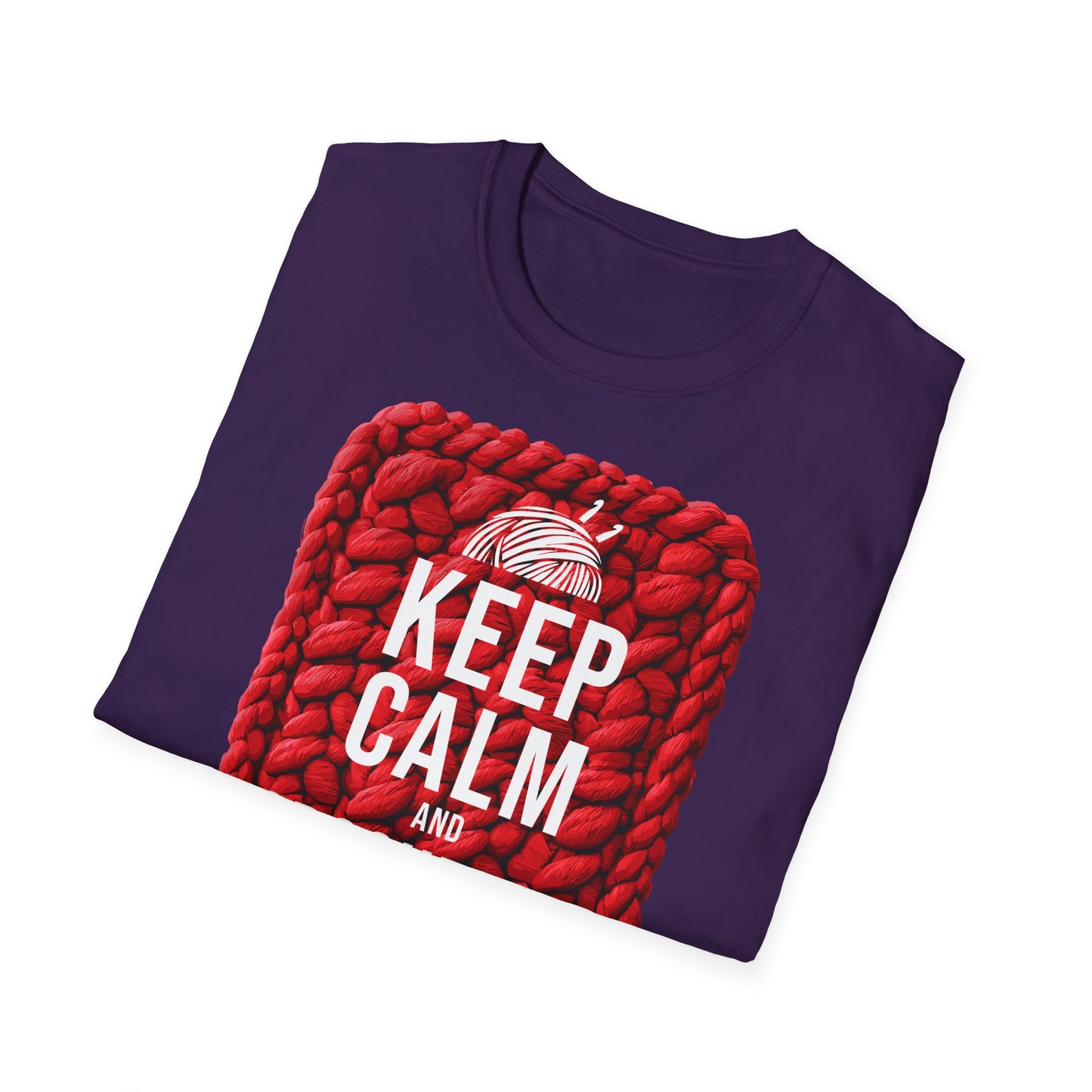 "Keep calm and crochet on" dark
